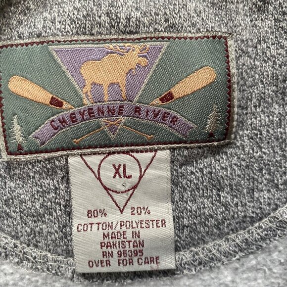 Vintage Cheyenne River Sweatshirt Crew Neck Streetwear 90s Y2K Pullover Size XL - Picture 6 of 9